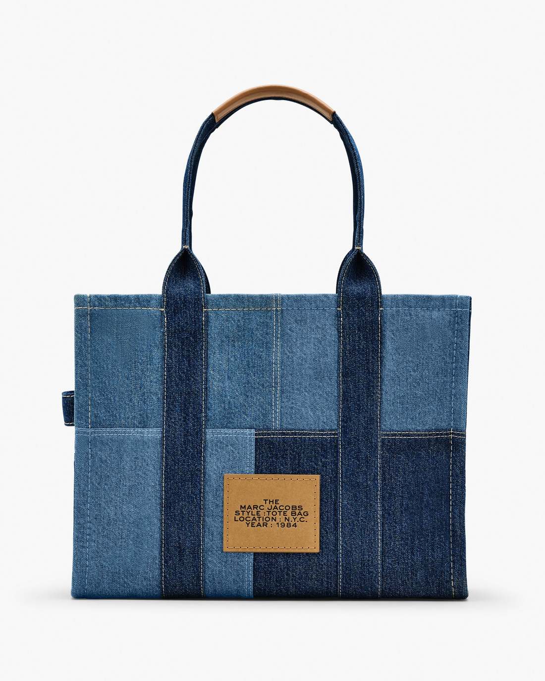 The Denim Large Tote Bag Blue Denim - Marc Jacobs