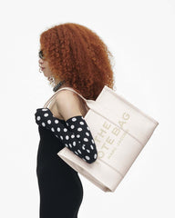 The Leather Large Tote Bag Cotton/Silver - Marc Jacobs