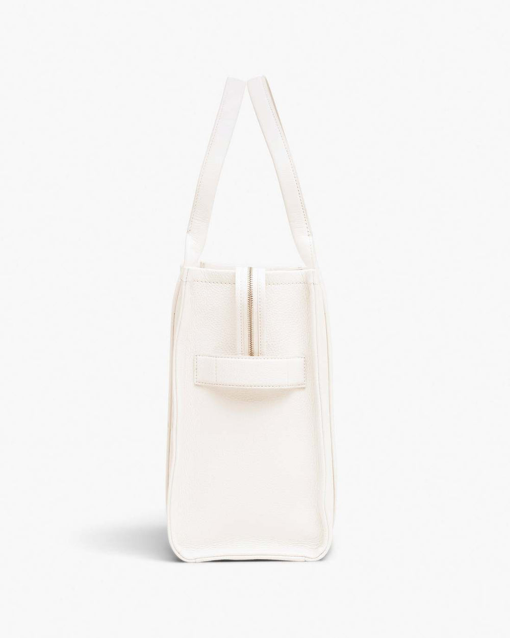 The Leather Large Tote Bag Cotton/Silver - Marc Jacobs