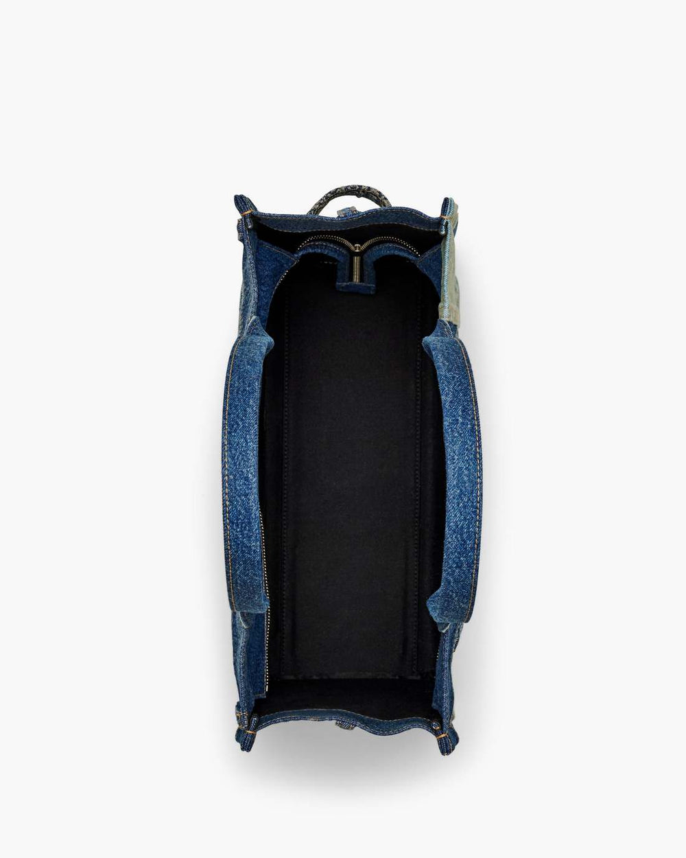 The Deconstructed Denim Large Tote Bag Indigo Multi - Marc Jacobs