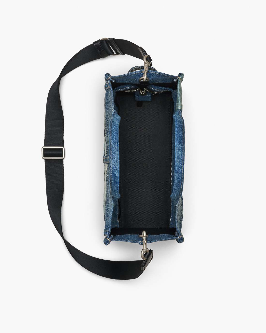 The Deconstructed Denim Medium Tote Bag Indigo Multi - Marc Jacobs