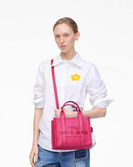 The Leather Small Tote Bag Raspberry Pink - Marc Jacobs
