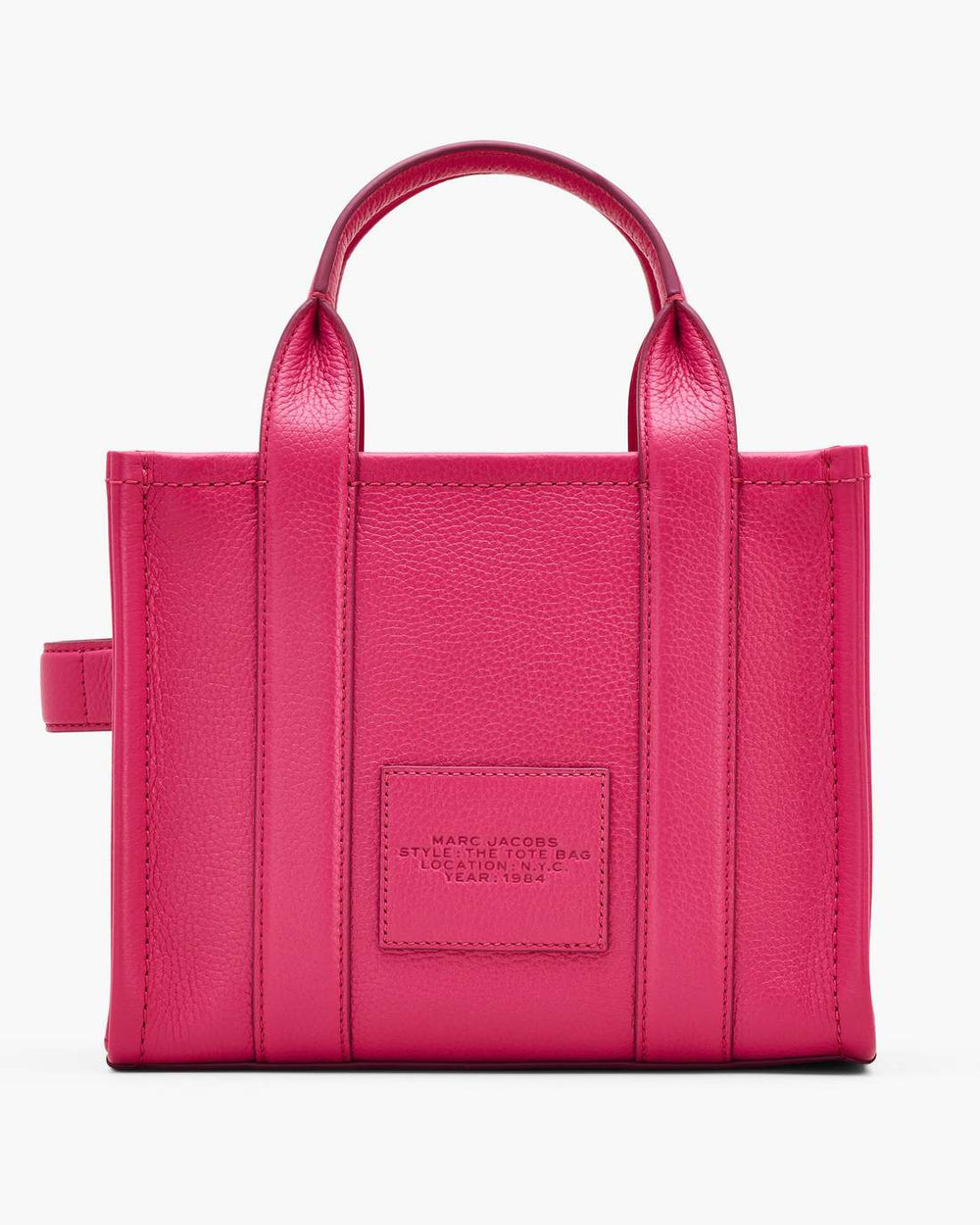 The Leather Small Tote Bag Raspberry Pink - Marc Jacobs