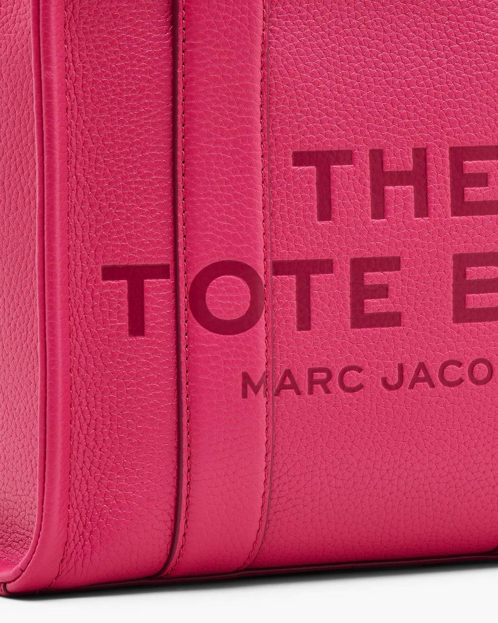 The Leather Small Tote Bag Raspberry Pink - Marc Jacobs