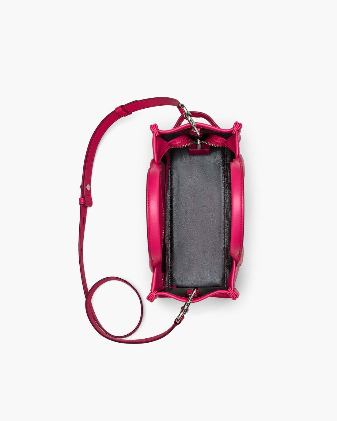 The Leather Small Tote Bag Raspberry Pink - Marc Jacobs