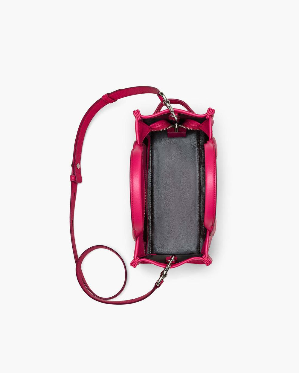 The Leather Small Tote Bag Raspberry Pink - Marc Jacobs