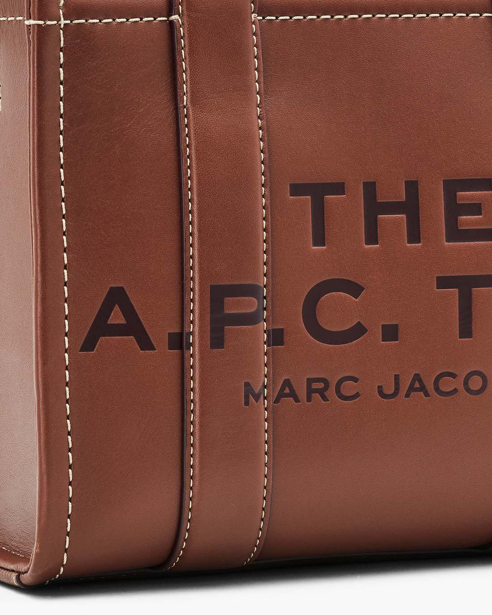 The A.P.C. X Marc Jacobs Leather Small Tote Bag Hazelnut - Marc Jacobs