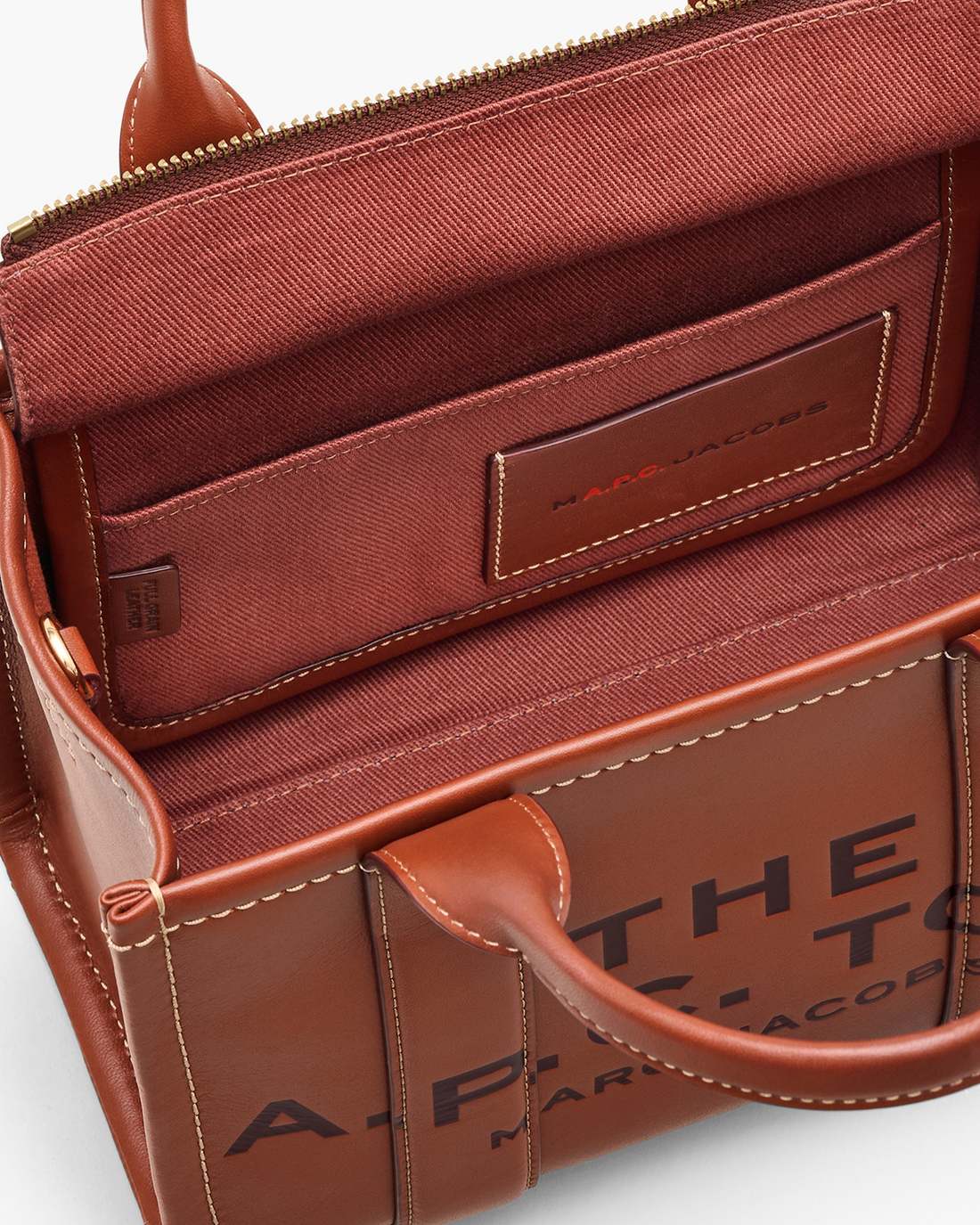 The A.P.C. X Marc Jacobs Leather Small Tote Bag Hazelnut - Marc Jacobs