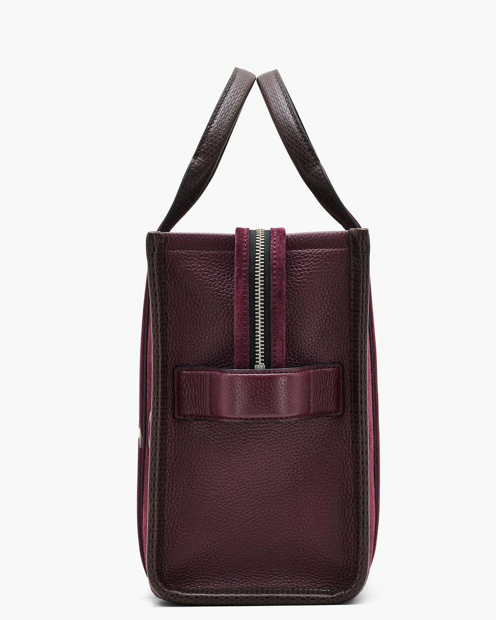 The Suede Medium Tote Bag Dark Plum - Marc Jacobs