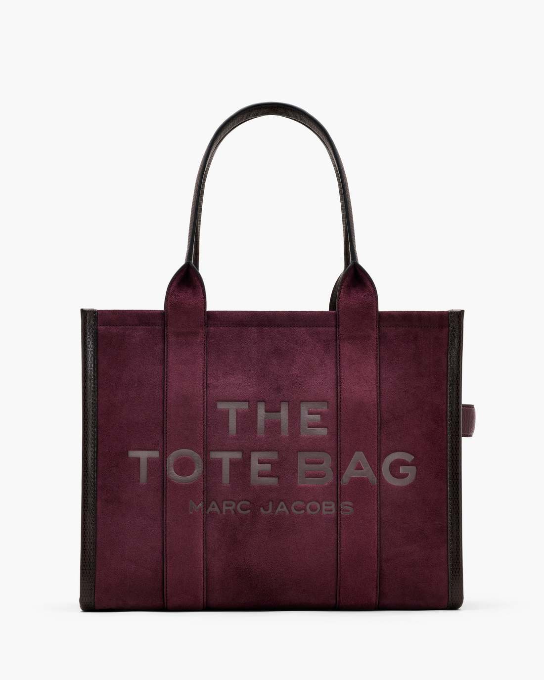The Suede Large Tote Bag Dark Plum - Marc Jacobs
