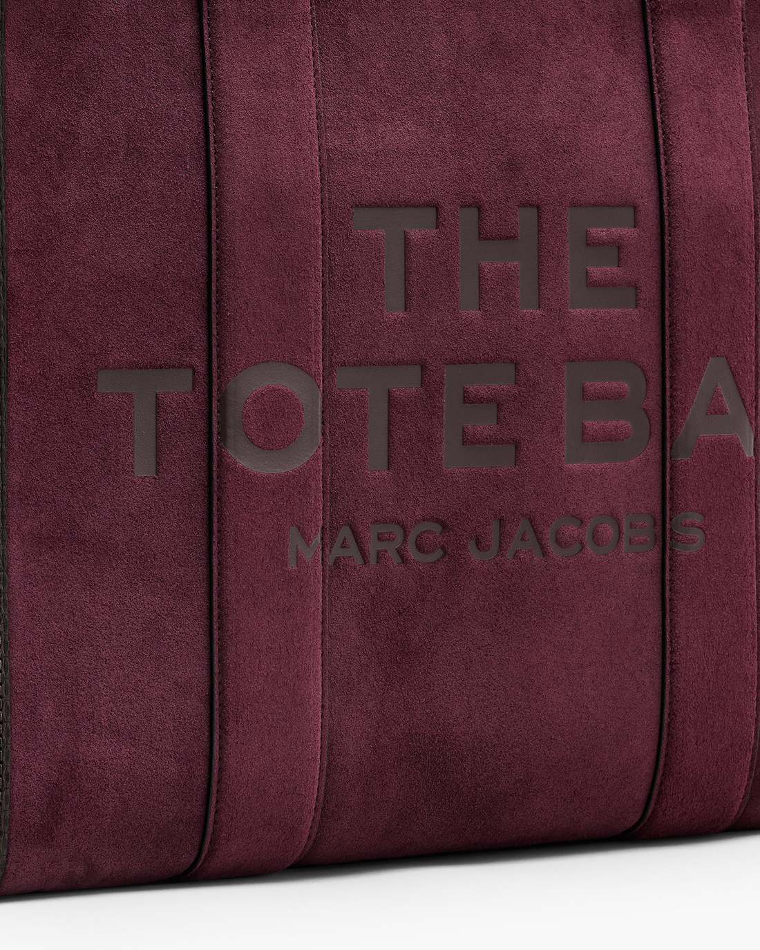 The Suede Large Tote Bag Dark Plum - Marc Jacobs