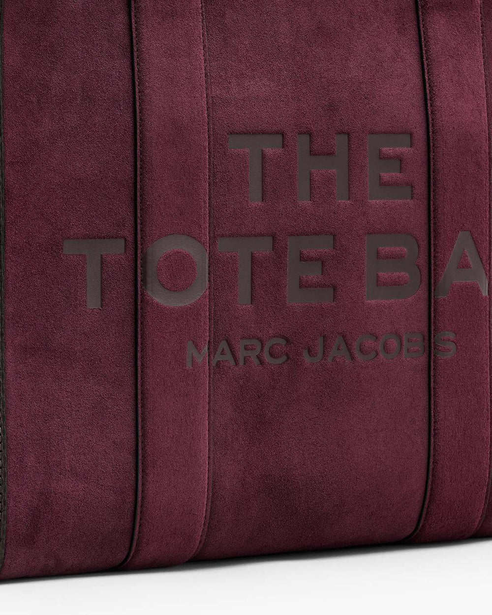 The Suede Large Tote Bag Dark Plum - Marc Jacobs
