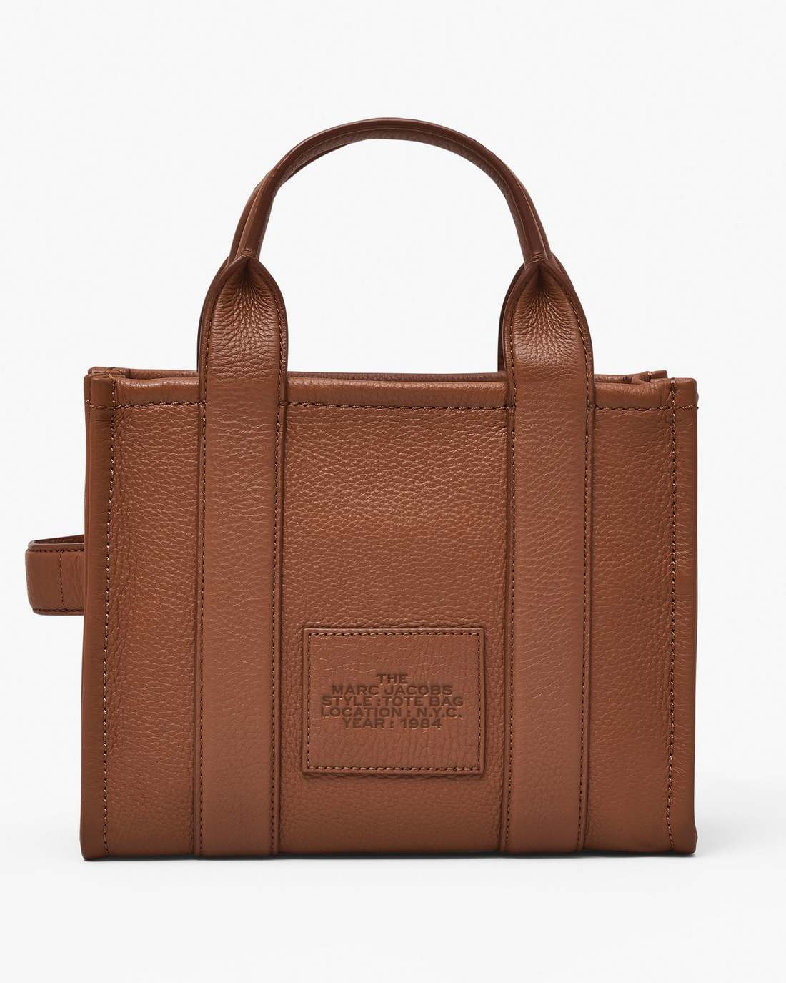 The Leather Small Tote Bag Argan Oil - Marc Jacobs