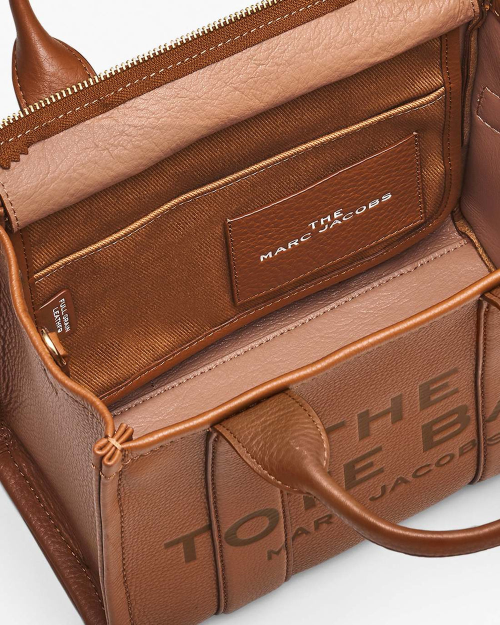 The Leather Small Tote Bag Argan Oil - Marc Jacobs