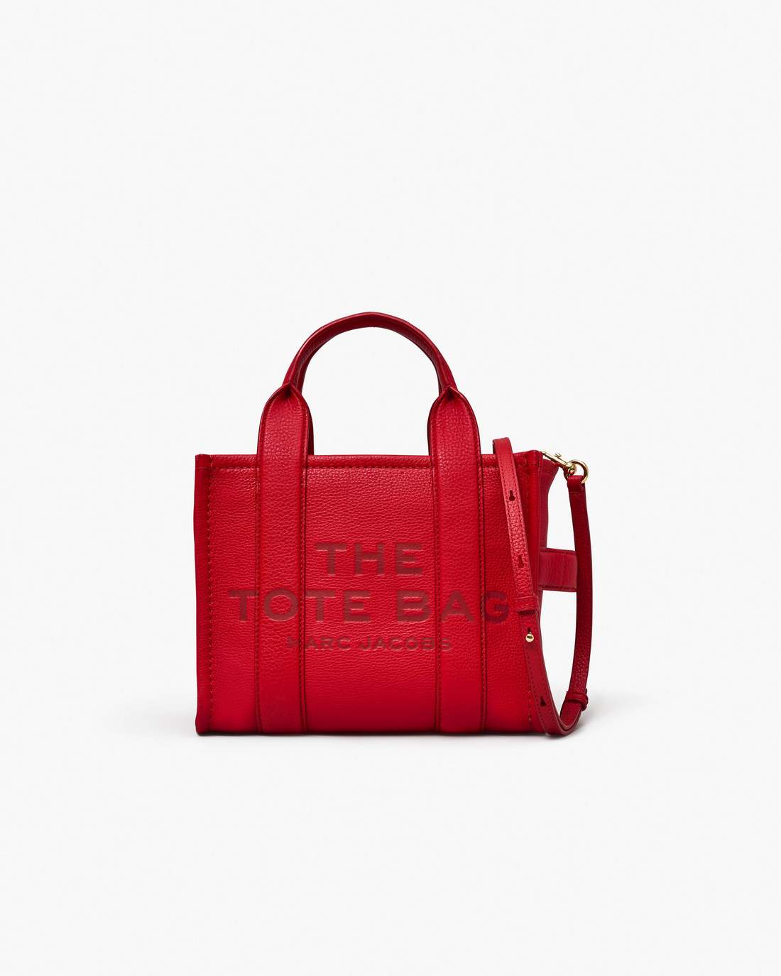 The Leather Small Tote Bag True Red - Marc Jacobs