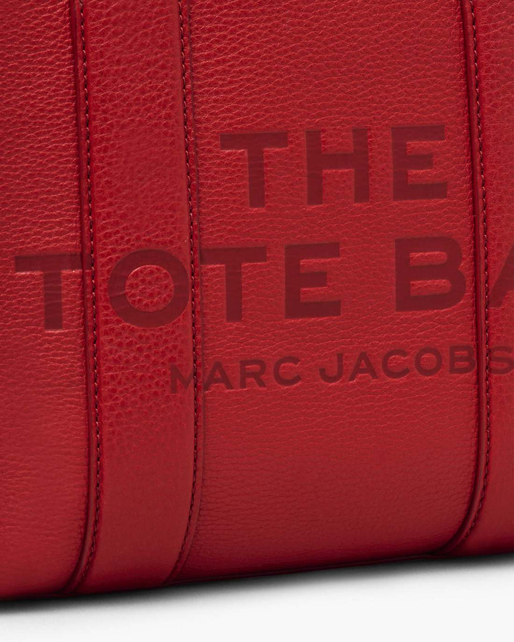 The Leather Small Tote Bag True Red - Marc Jacobs