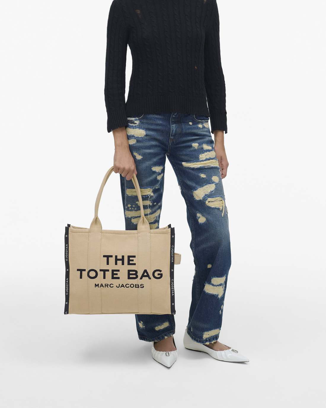 The Jacquard Large Tote Bag Warm Sand - Marc Jacobs
