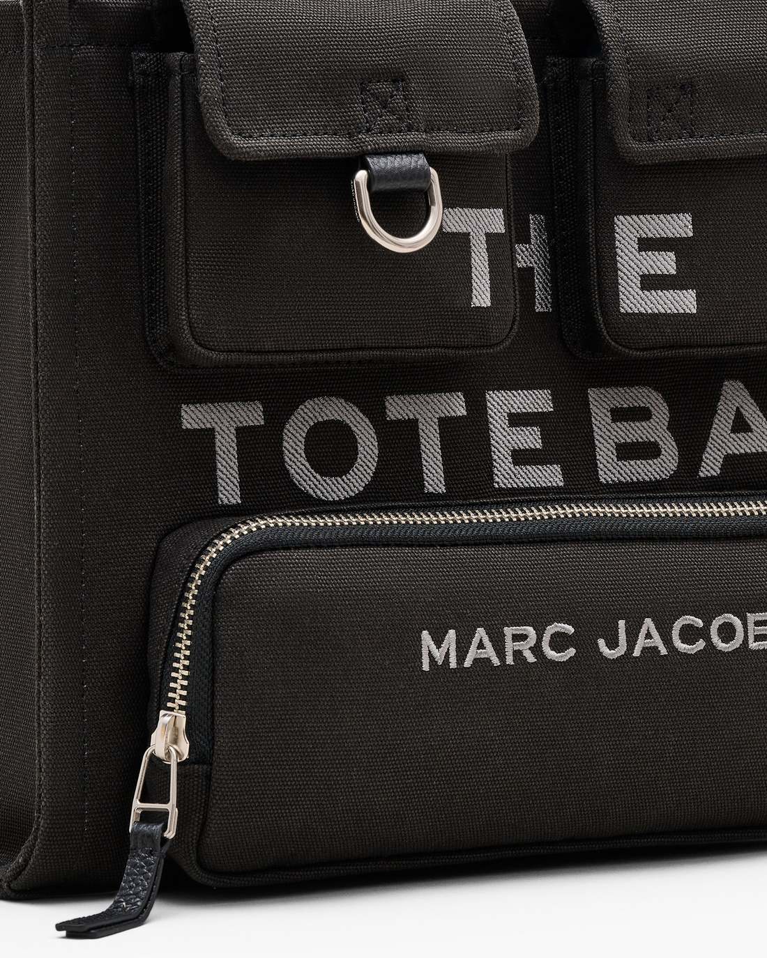 The Cargo Canvas Medium Tote Bag Black - Marc Jacobs