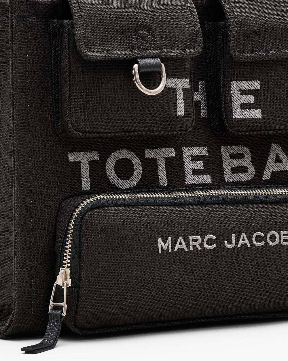 The Cargo Canvas Medium Tote Bag Black - Marc Jacobs