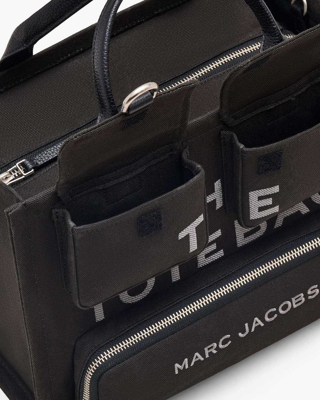 The Cargo Canvas Medium Tote Bag Black - Marc Jacobs