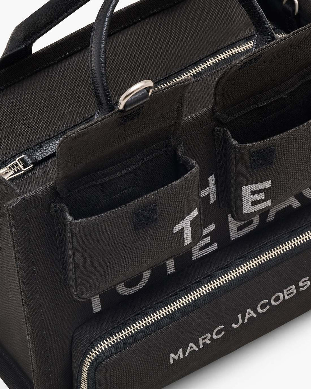 The Cargo Canvas Medium Tote Bag Black - Marc Jacobs