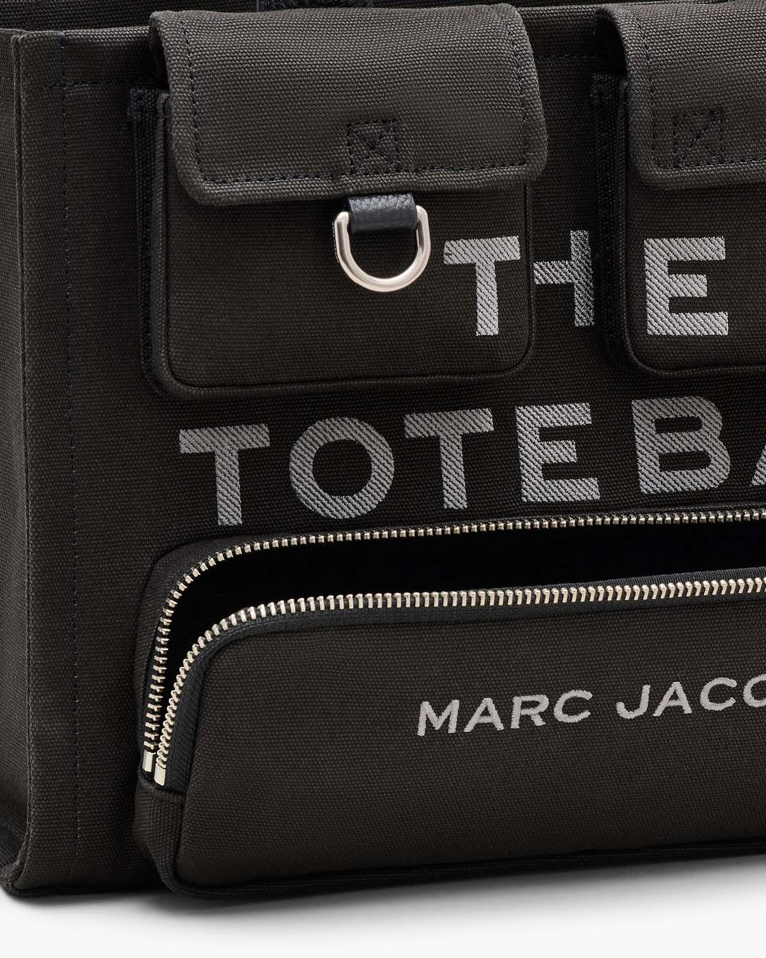 The Cargo Canvas Medium Tote Bag Black - Marc Jacobs