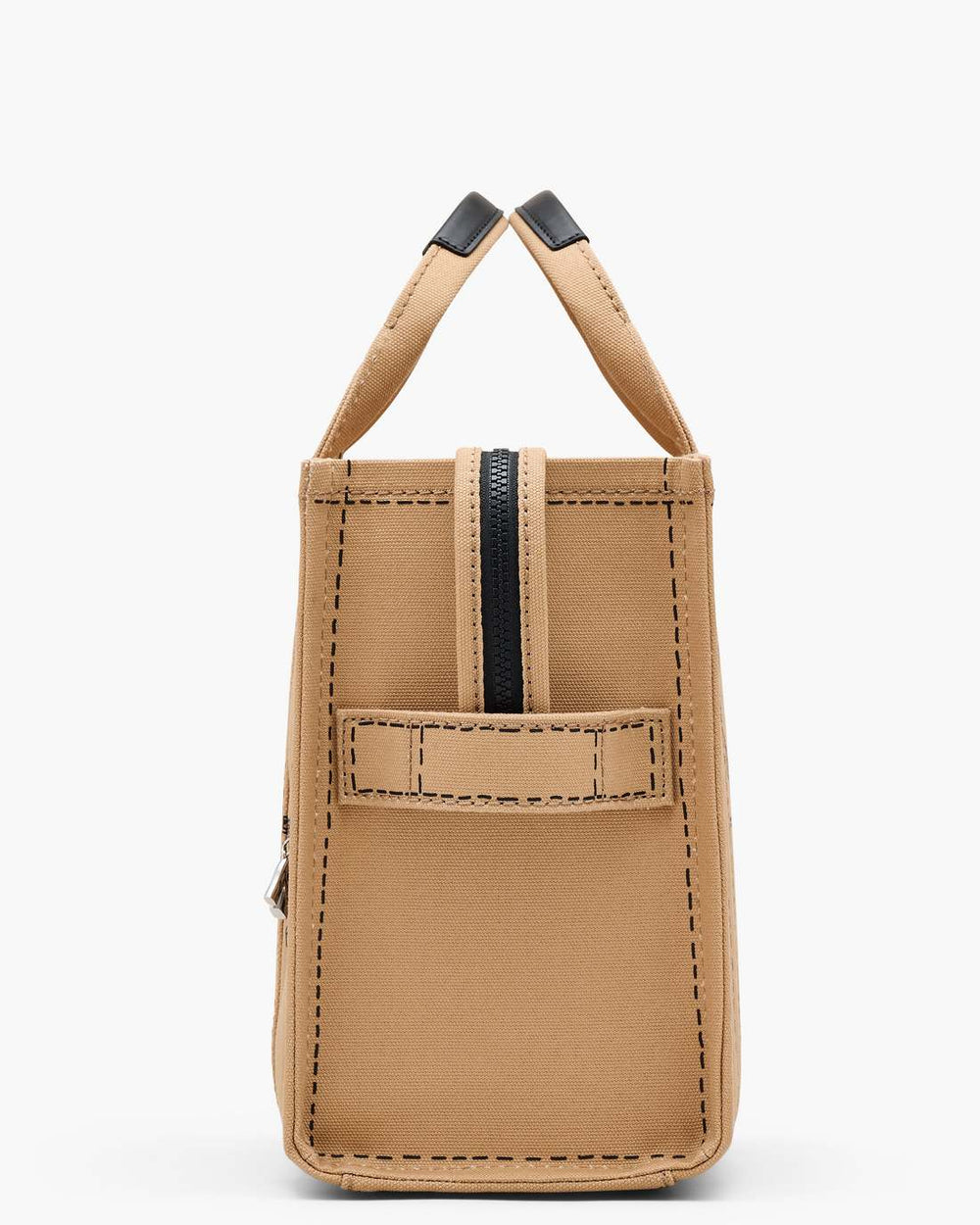 The Trompe L'Oeil Charm Canvas Medium Tote Bag Camel Multi - Marc Jacobs