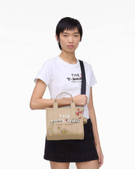 The Daisy Doodle Canvas Small Tote Bag Beige Multi - Marc Jacobs