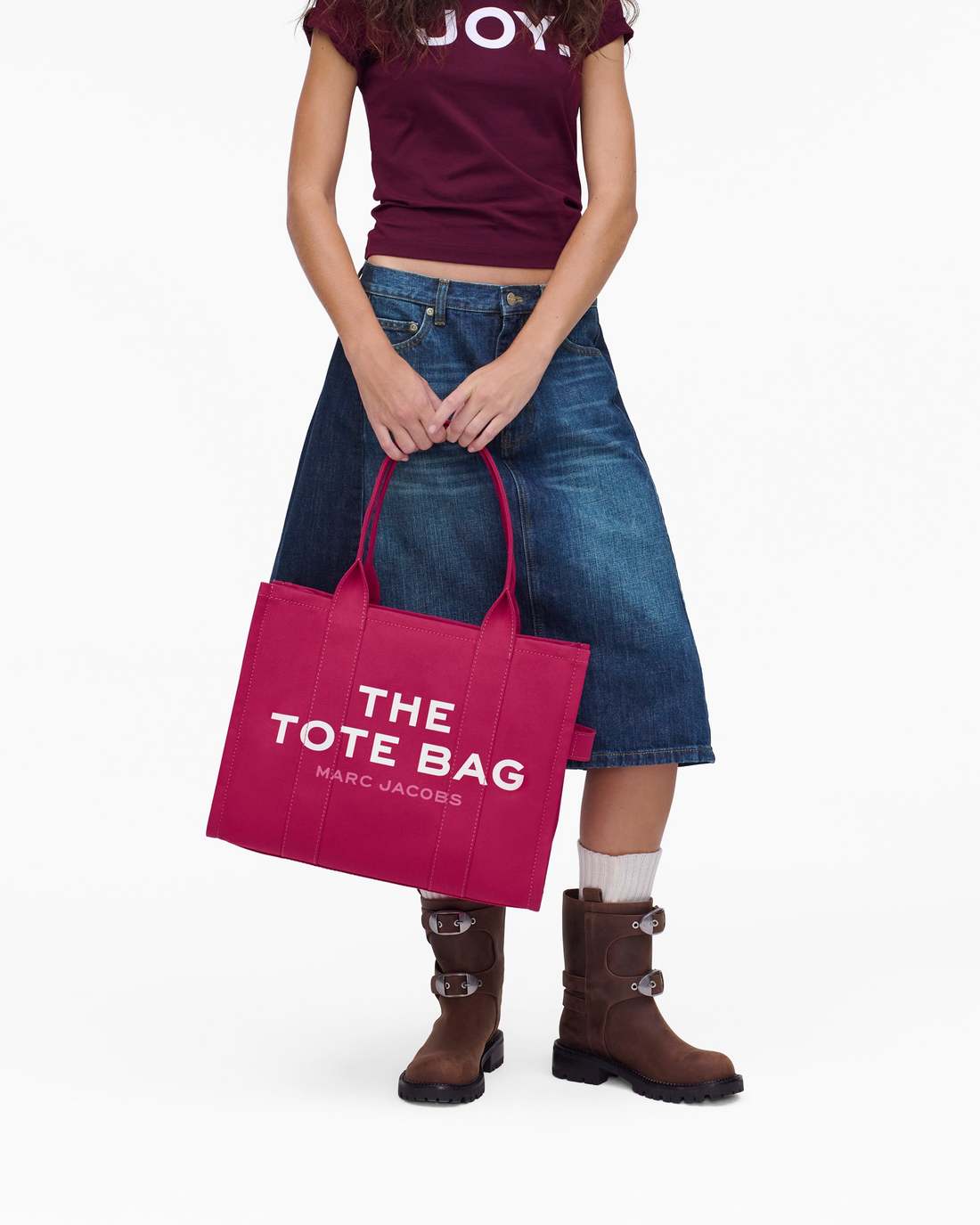 The Canvas Large Tote Bag Raspberry Pink - Marc Jacobs