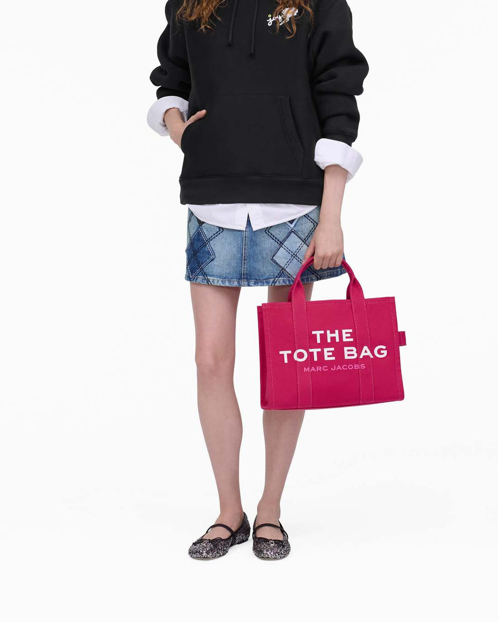 The Canvas Medium Tote Bag Raspberry Pink - Marc Jacobs