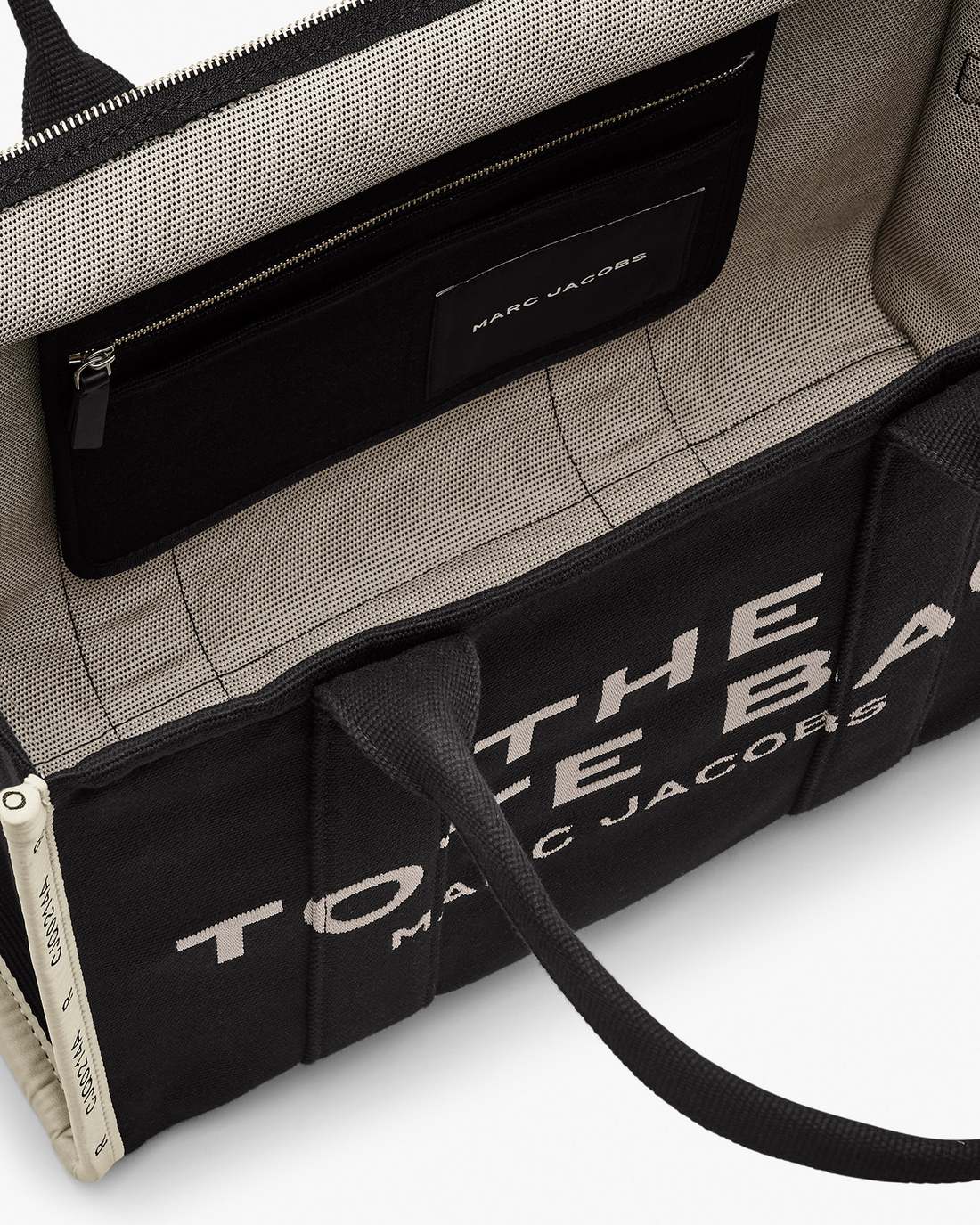 The Jacquard Large Tote Bag Black - Marc Jacobs