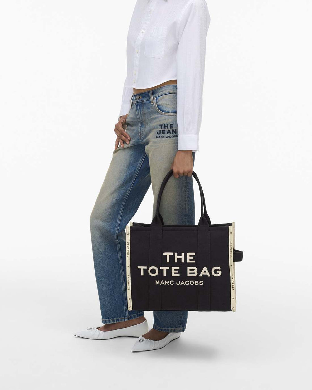 The Jacquard Large Tote Bag Black - Marc Jacobs