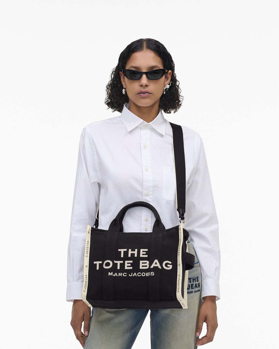 The Jacquard Medium Tote Bag Black - Marc Jacobs