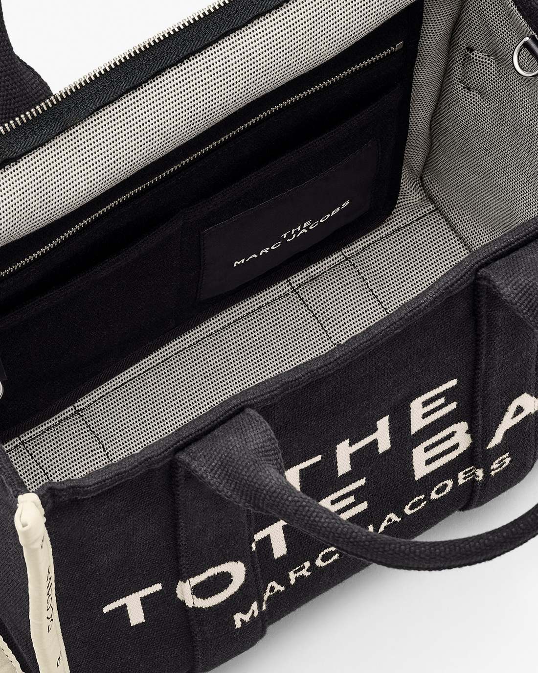 The Jacquard Medium Tote Bag Black - Marc Jacobs