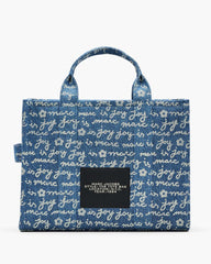 The Joy Denim Medium Tote Bag Indigo Multi - Marc Jacobs