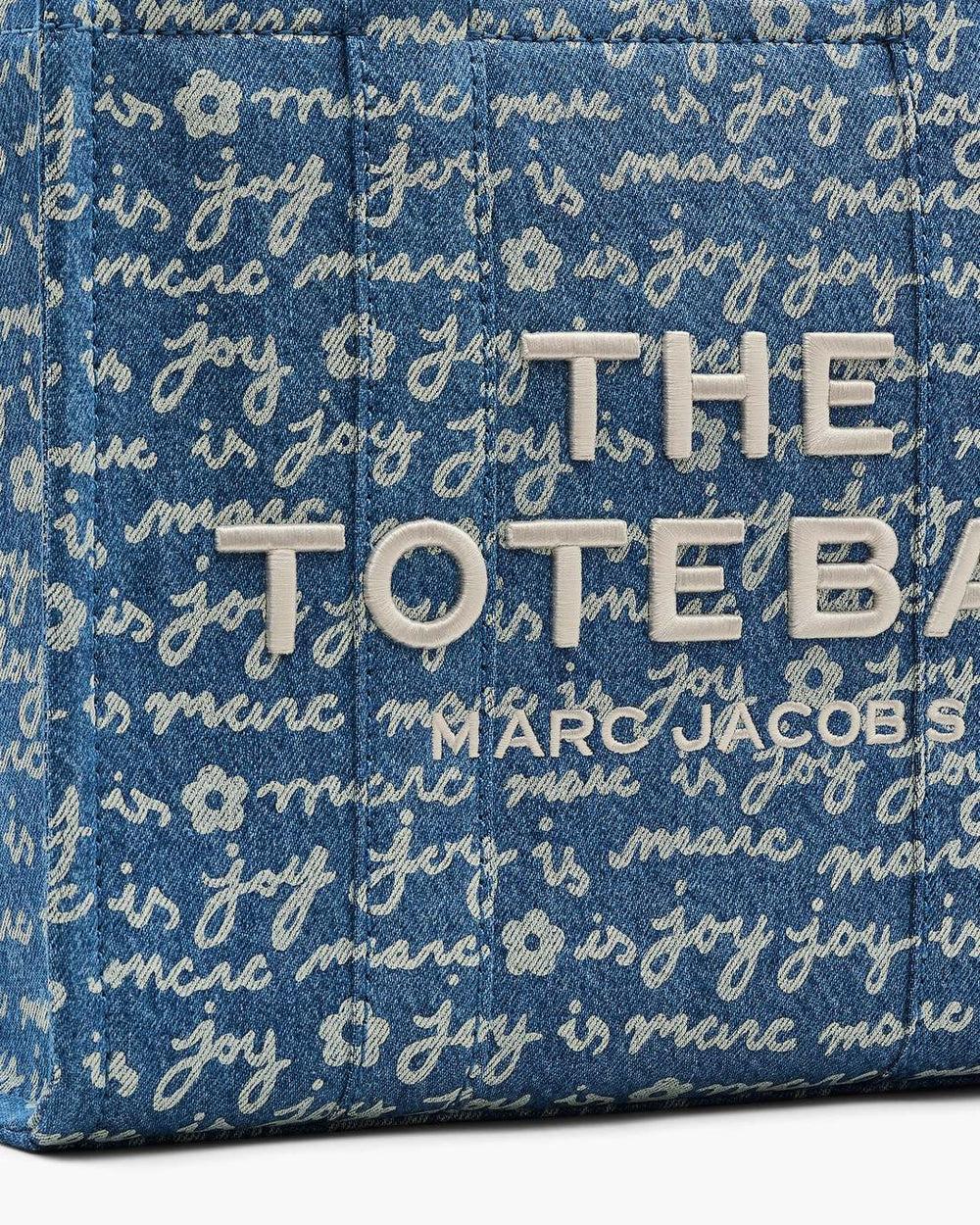 The Joy Denim Medium Tote Bag Indigo Multi - Marc Jacobs