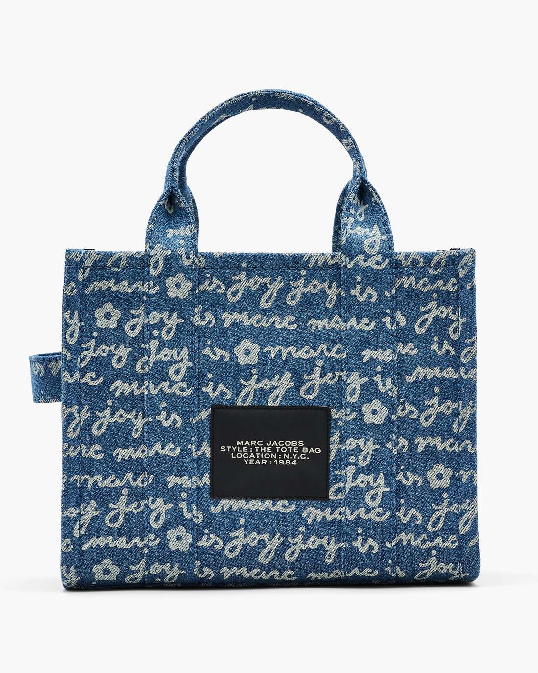 The Joy Denim Small Tote Bag Indigo Multi - Marc Jacobs