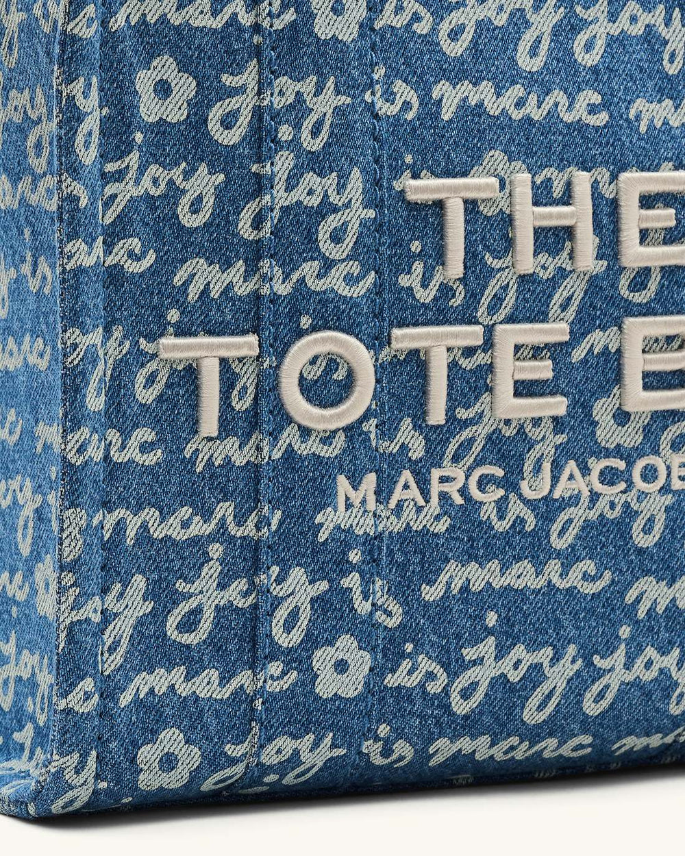 The Joy Denim Small Tote Bag Indigo Multi - Marc Jacobs