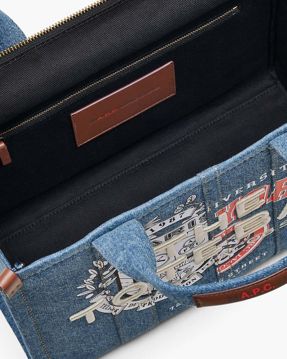 The A.P.C. X Marc Jacobs Denim Medium Tote Bag Washed Indigo - Marc Jacobs