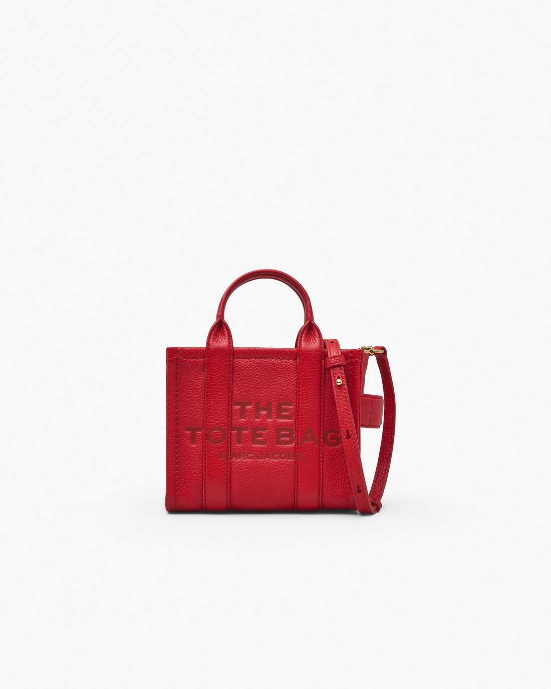 The Leather Crossbody Tote Bag True Red - Marc Jacobs