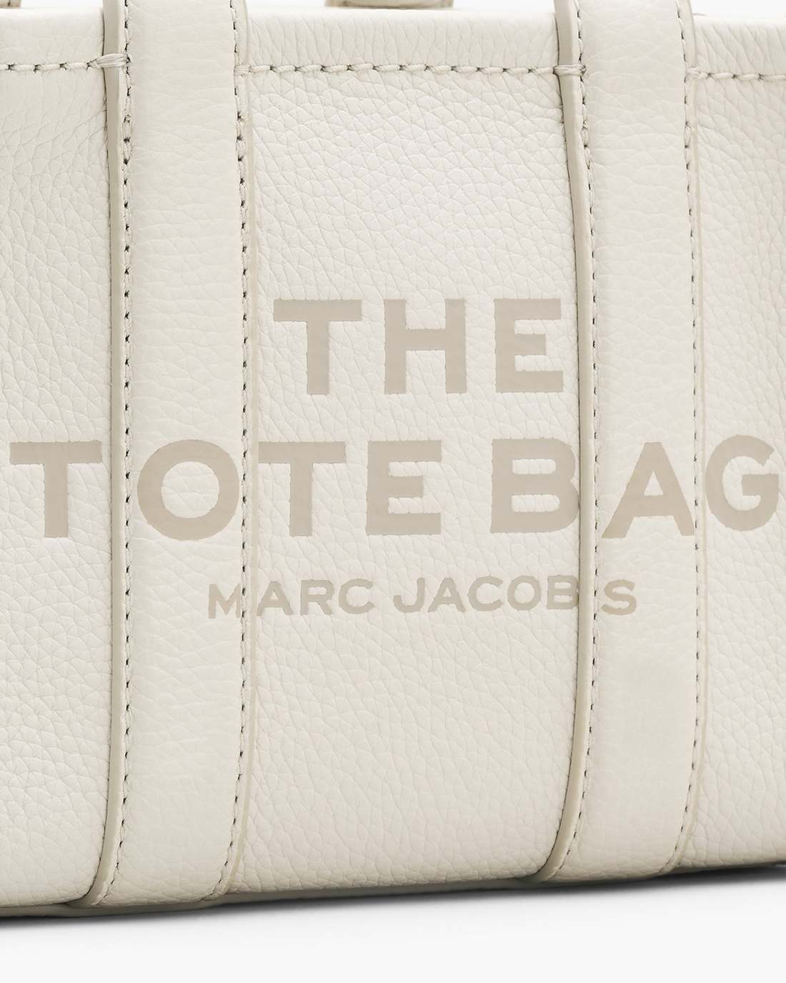 The Leather Crossbody Tote Bag Cotton/Silver - Marc Jacobs
