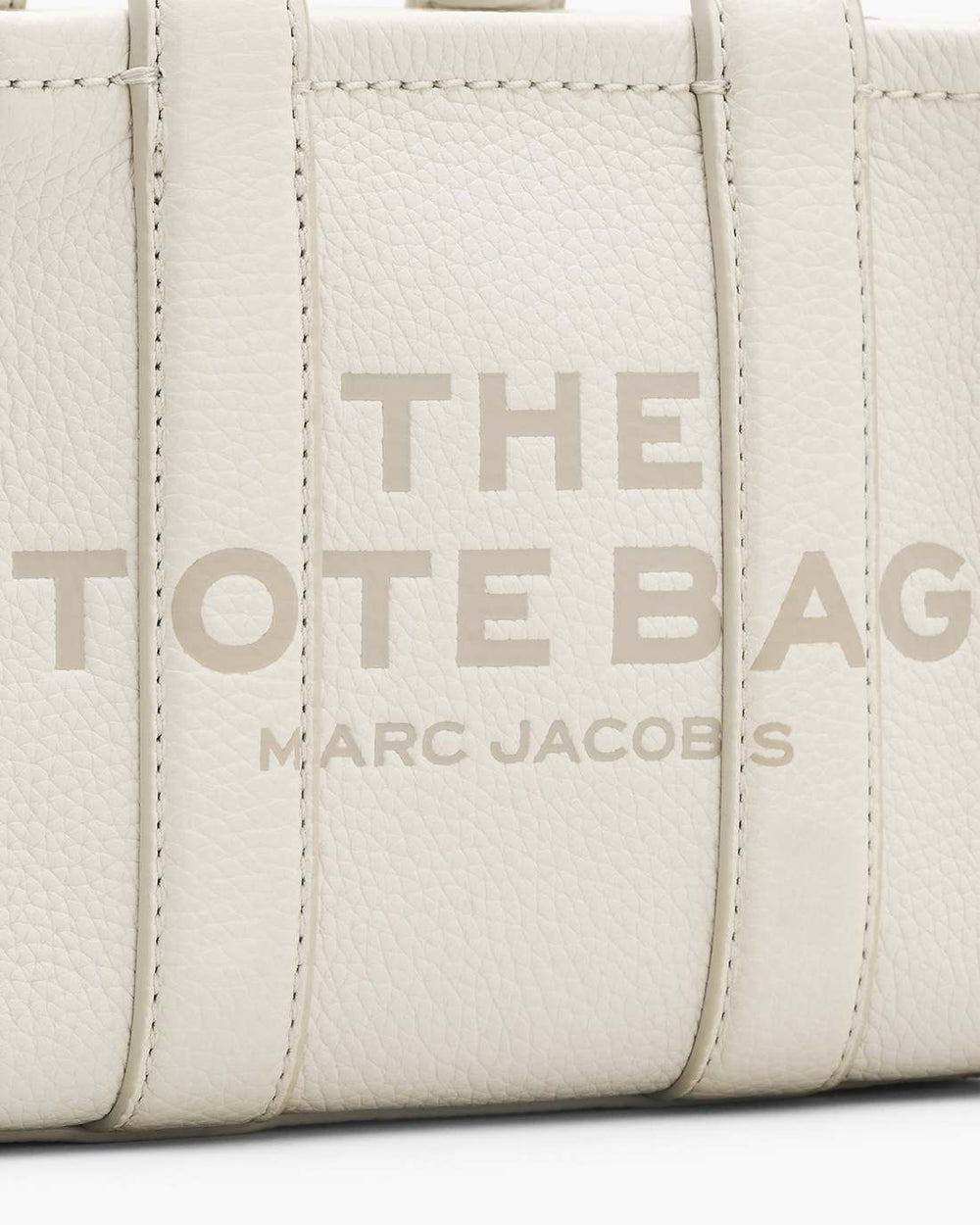 The Leather Crossbody Tote Bag Cotton/Silver - Marc Jacobs