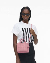 The Leather Crossbody Tote Bag Ribbon Pink - Marc Jacobs