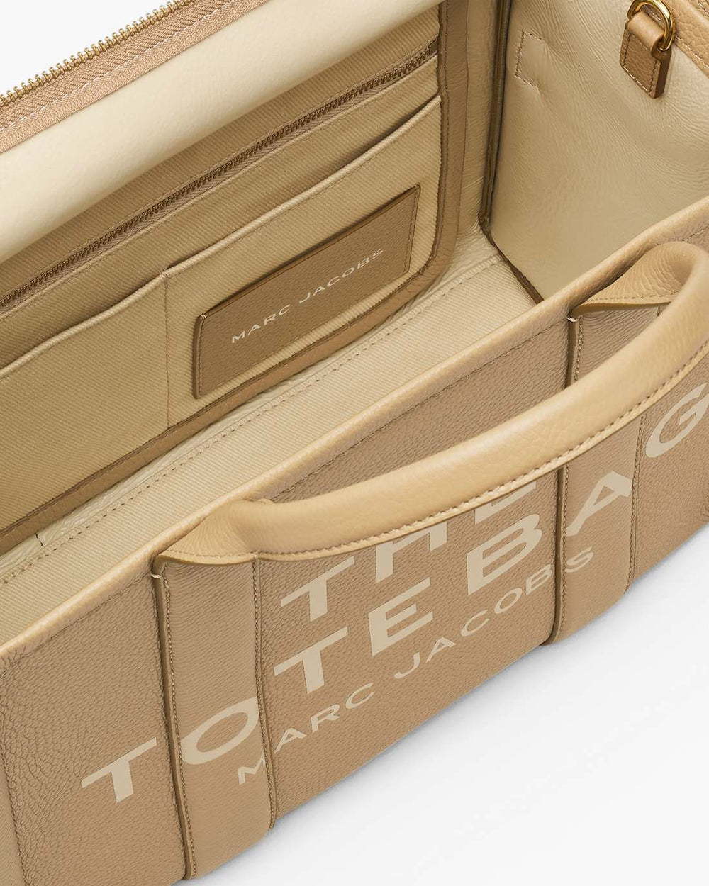 The Leather Medium Tote Bag Camel - Marc Jacobs