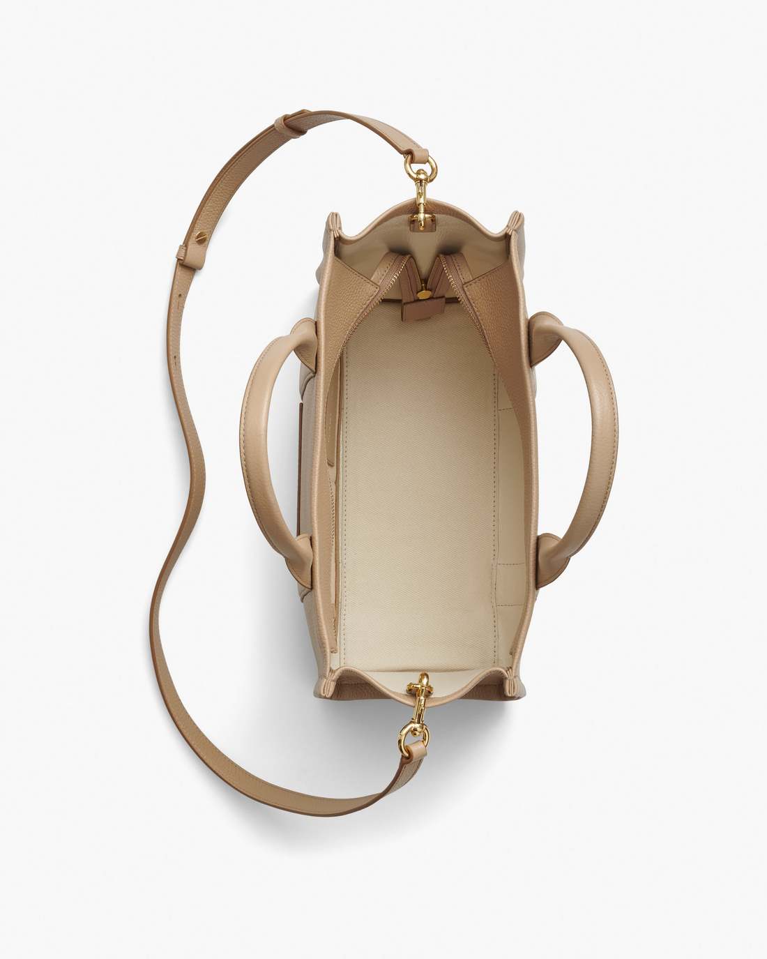 The Leather Medium Tote Bag Camel - Marc Jacobs