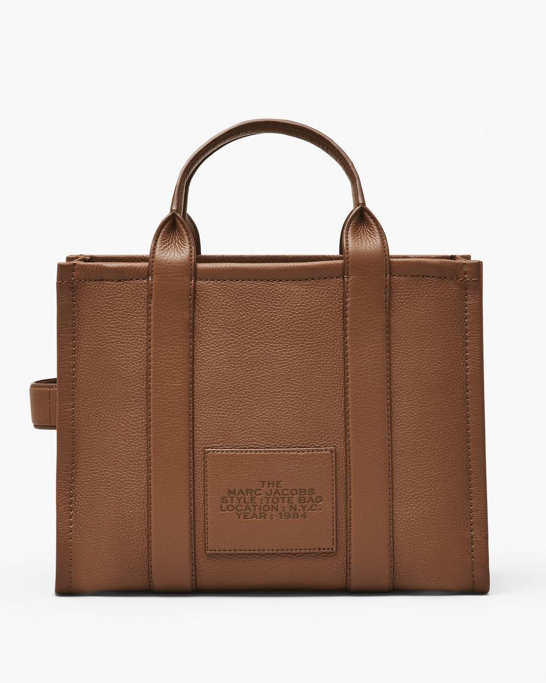 The Leather Medium Tote Bag Argan Oil - Marc Jacobs