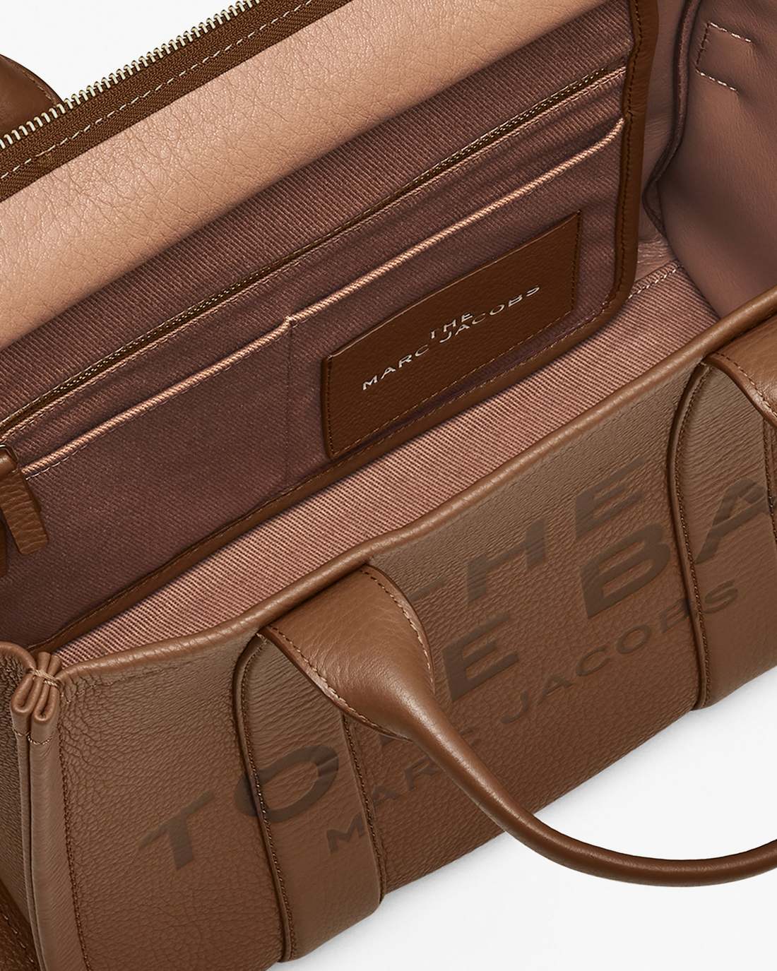 The Leather Medium Tote Bag Argan Oil - Marc Jacobs
