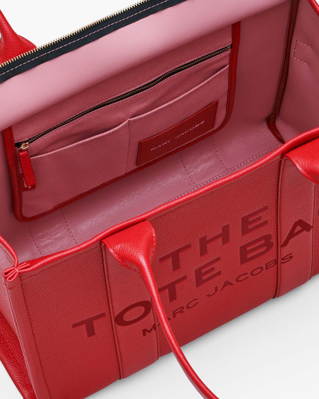 The Leather Large Tote Bag True Red - Marc Jacobs