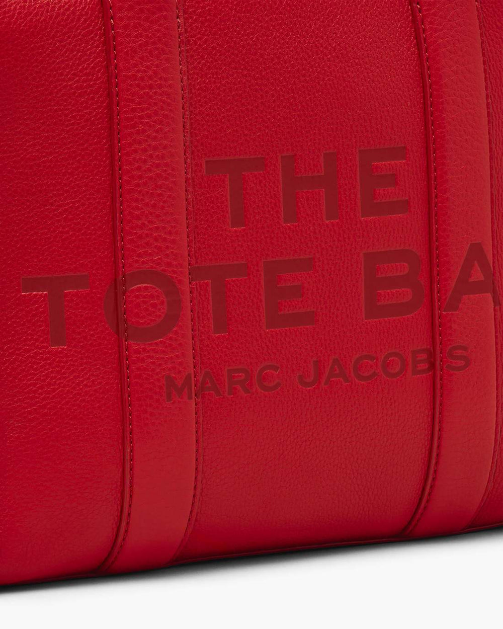 The Leather Medium Tote Bag True Red - Marc Jacobs