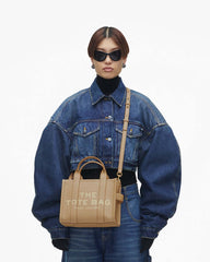 The Leather Small Tote Bag Camel - Marc Jacobs